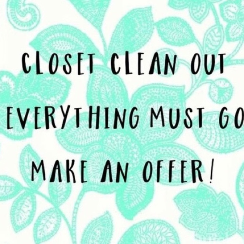 closet cleanout! open to offers!